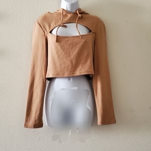 Long sleeve crop top